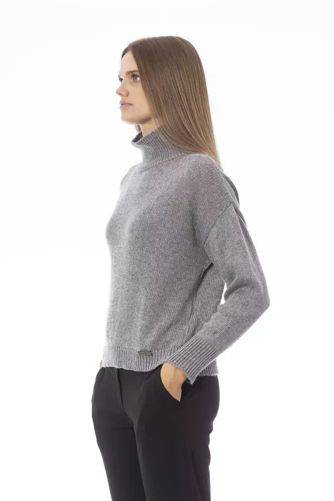 Pull en laine grise pour femme Baldinini Trend