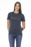 T-shirt en coton bleu tendance Baldinini pour femme