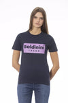 T-shirt en coton bleu tendance Baldinini pour femme