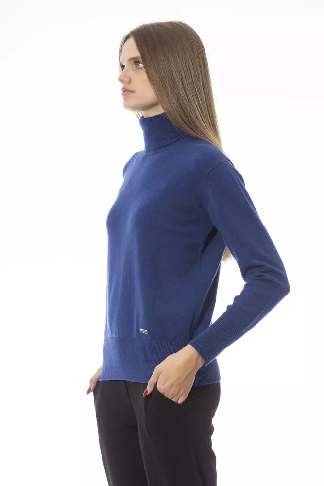 Pull en laine bleu tendance Baldinini pour femme