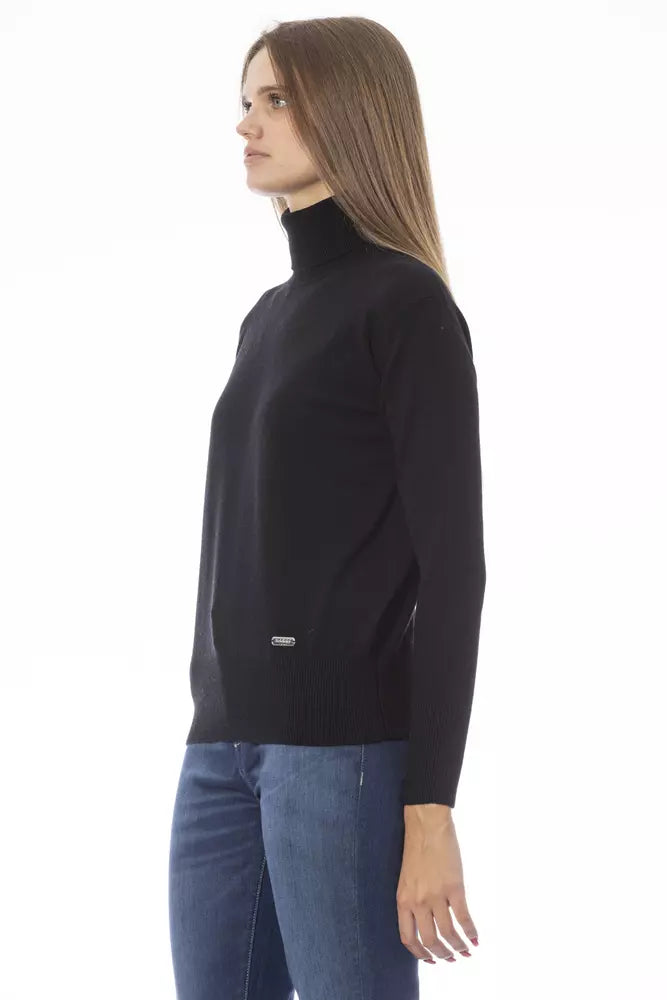 Pull en laine noire pour femme Baldinini Trend