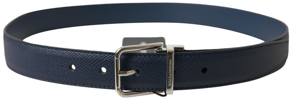 Ceinture en cuir bleu aigue-marine Dolce & Gabbana