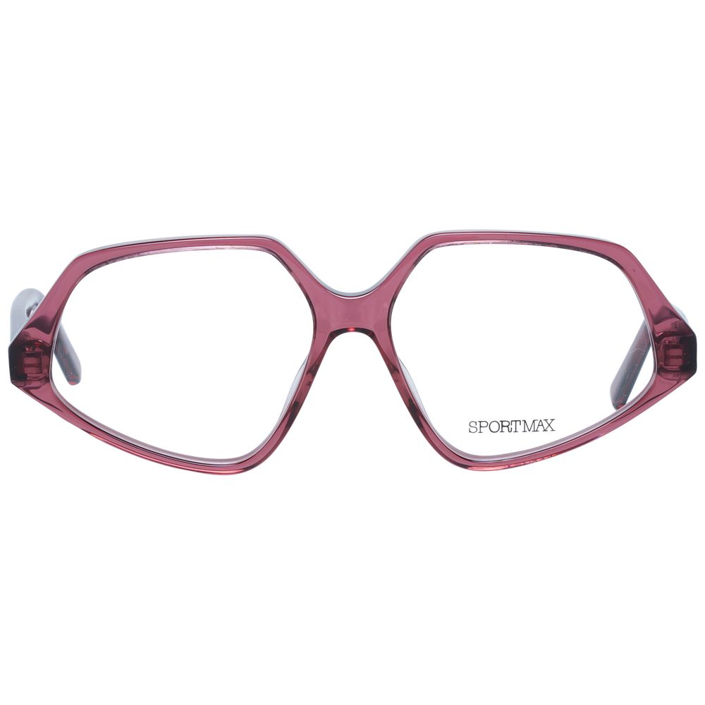 Montures optiques pour femmes Sportmax Burgundy