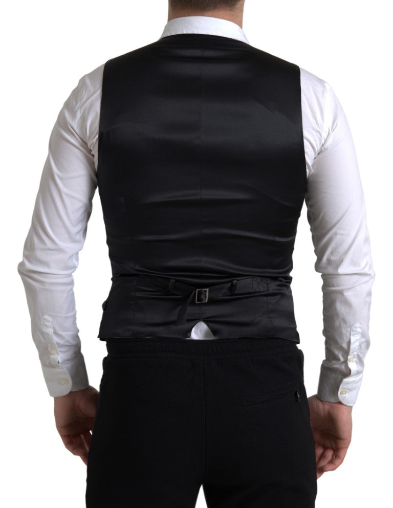 Dolce & Gabbana Elegant Black Formal Dress Vest