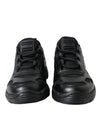 Prada Sleek Low Top Leather Sneakers in Timeless Black