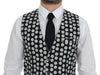 Dolce & Gabbana Elegant Blue Dotted Dress Vest