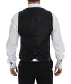 Dolce & Gabbana Elegant Black Wool Dress Vest