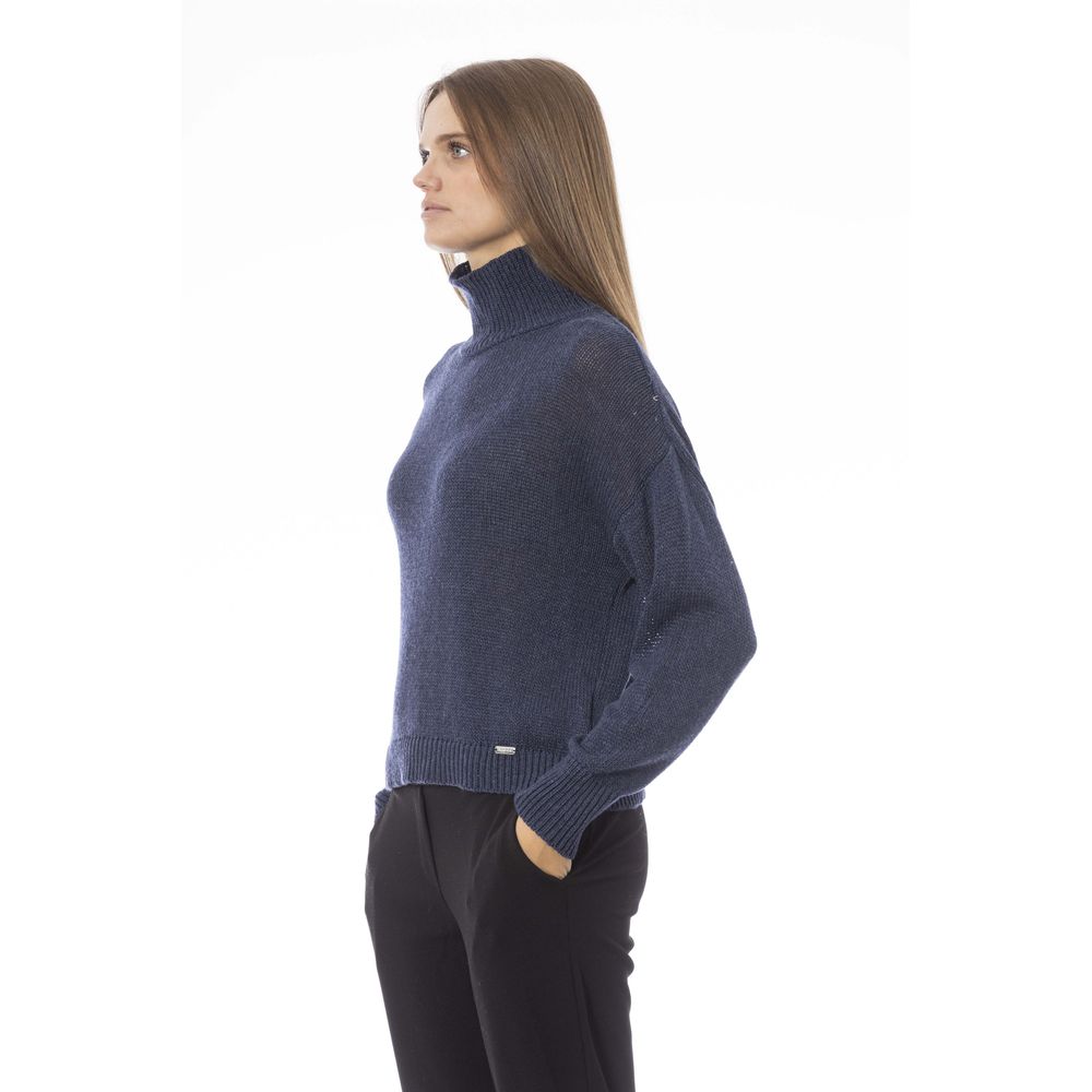 Pull en laine bleu tendance Baldinini pour femme