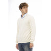 Pull en laine blanche pour homme Sergio Tacchini