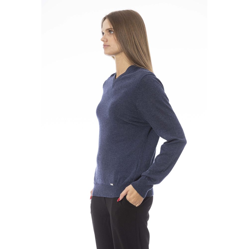 Pull en laine bleu tendance Baldinini pour femme