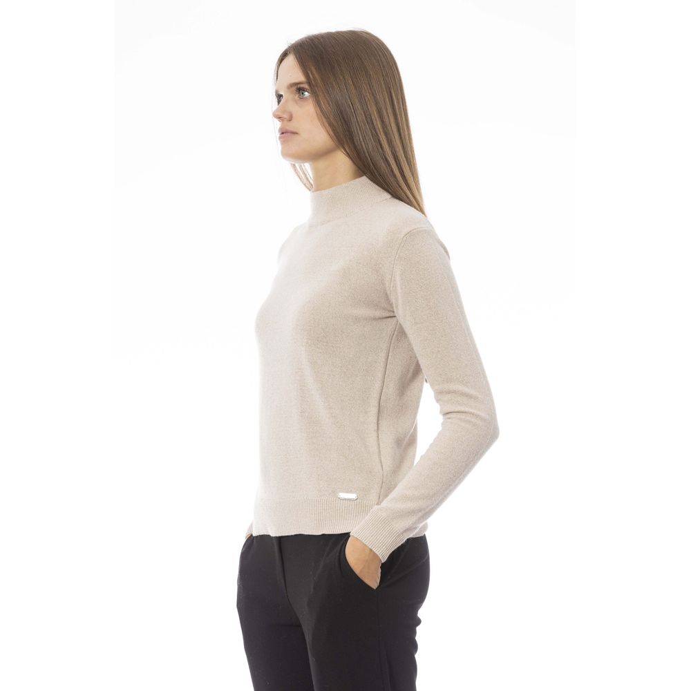 Pull en cachemire beige pour femme Baldinini Trend