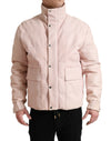 Dolce & Gabbana Chic Pink Puffer Jacket with Sleek Design