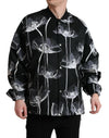 Dolce & Gabbana Elegant Floral-Print Bomber Jacket