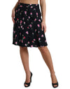 Dolce & Gabbana Elegant Floral A-Line Knee-Length Skirt