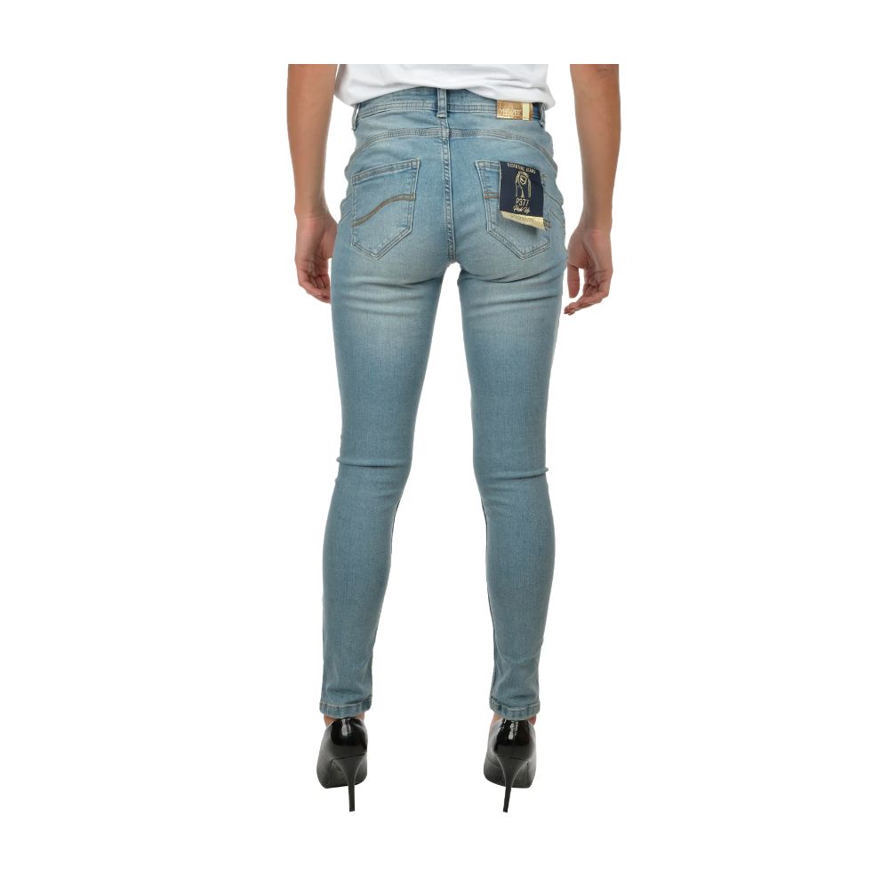 Yes Zee – Hellblaue Skinny-Jeans aus Baumwolle für Damen