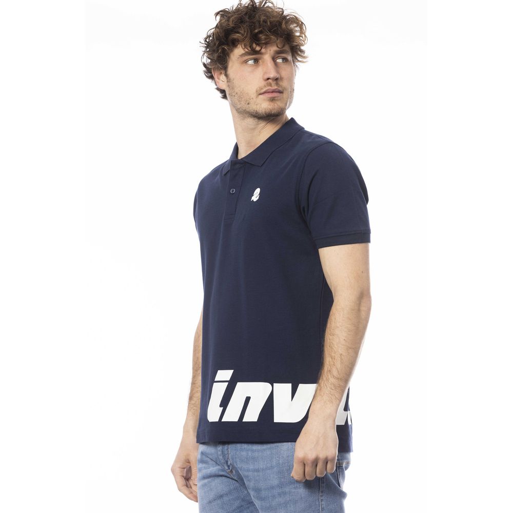 Polo en coton bleu Invicta pour homme