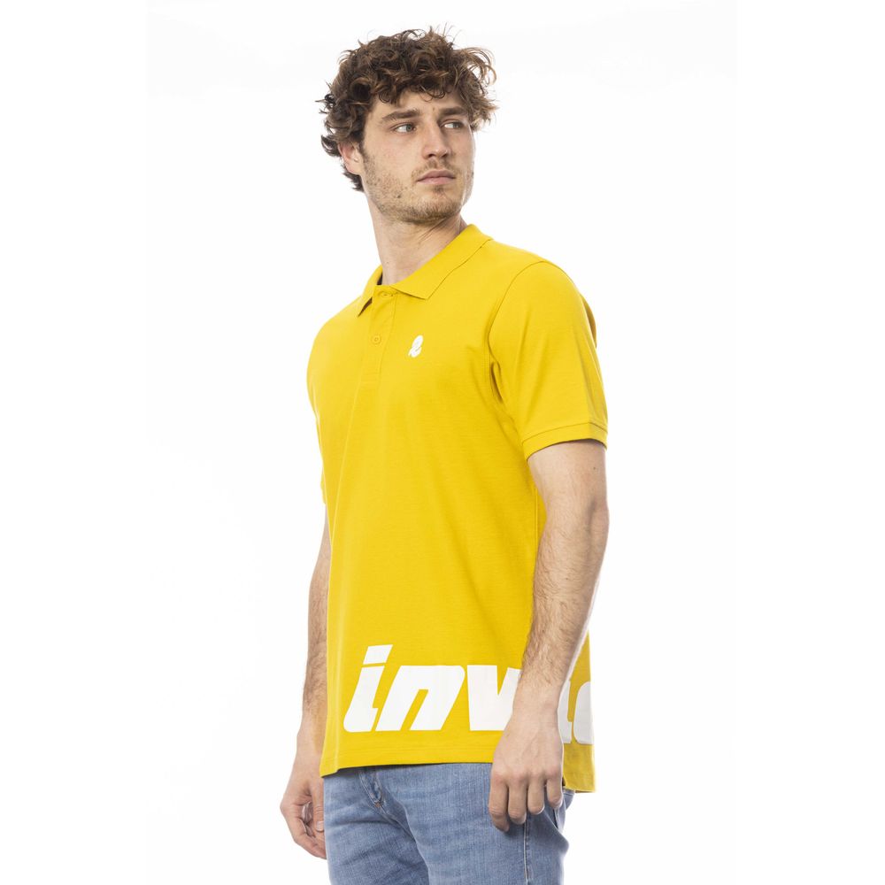 Polo en coton jaune Invicta pour homme