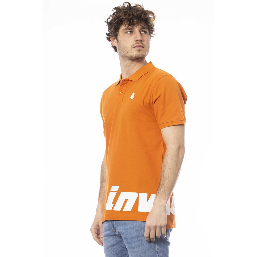 Polo en coton orange Invicta pour homme