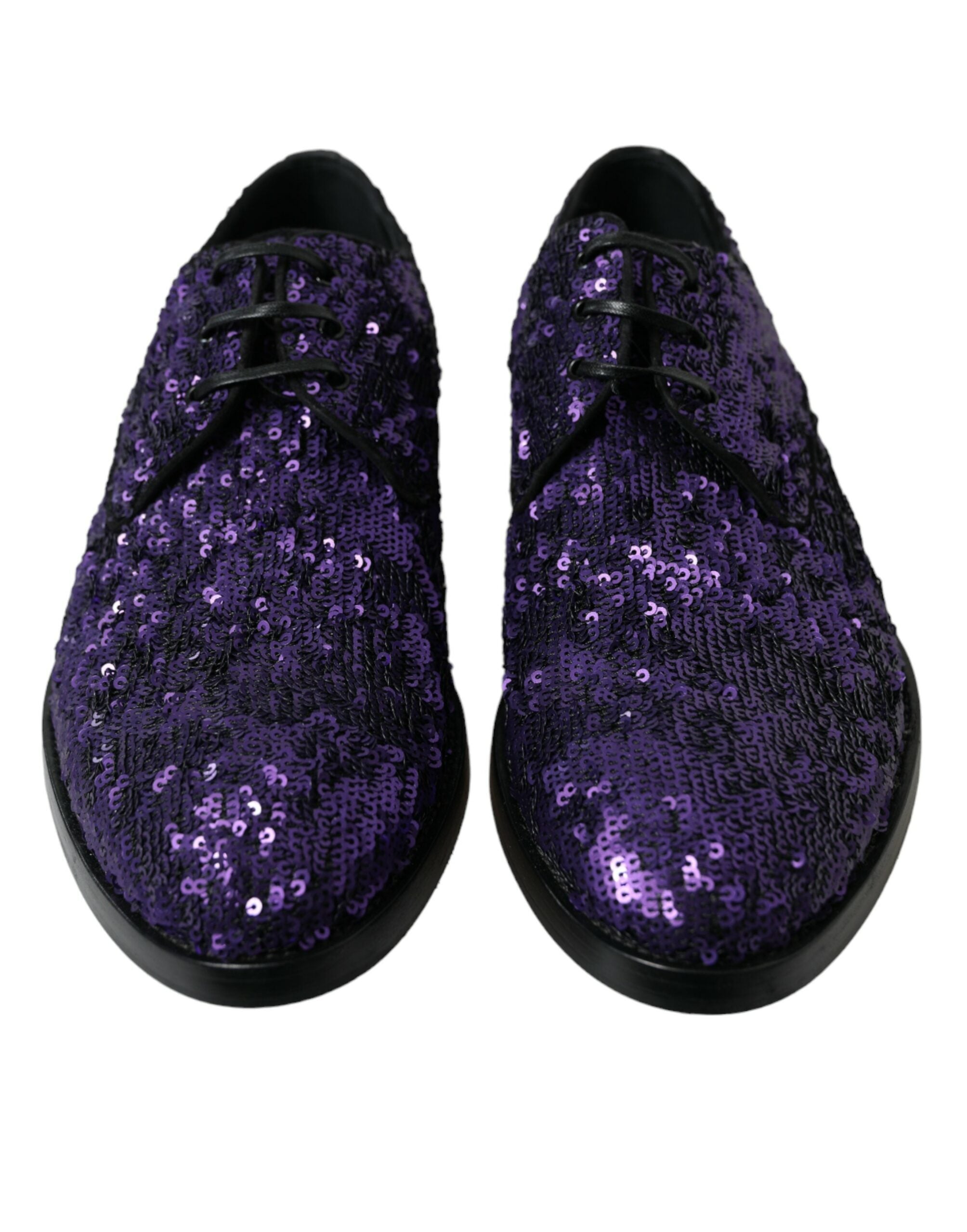 Chaussures habillées Oxford élégantes à paillettes Dolce & Gabbana