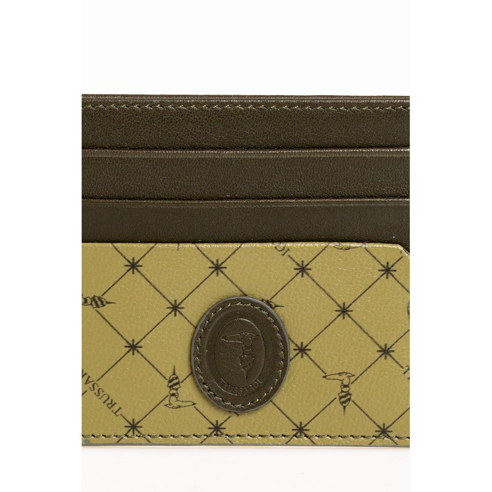 Portefeuille Trussardi en cuir vert pour homme