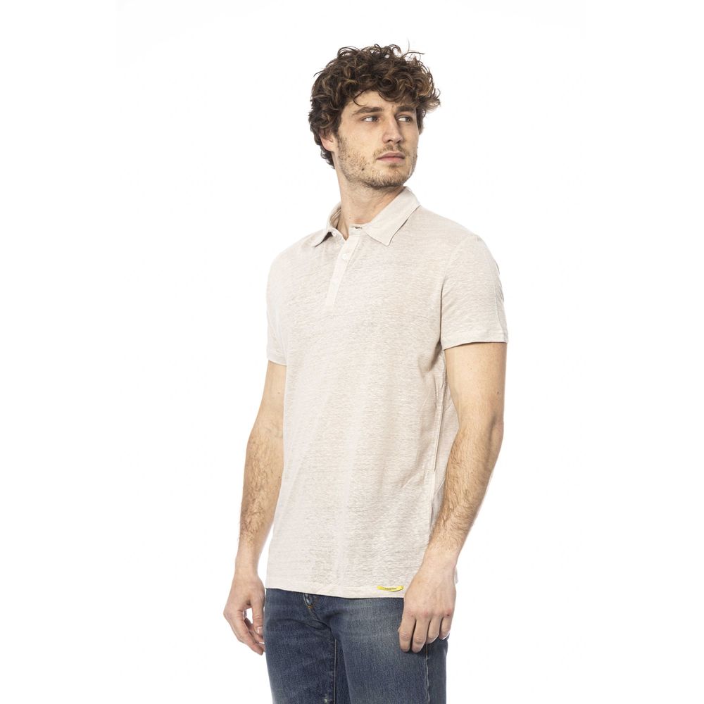 Distretto12 Beige Cotton Men Polo Shirt