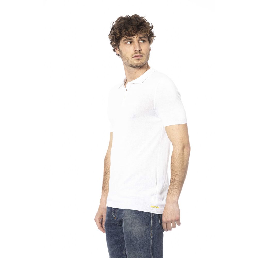 Distretto12 White Cotton Men Polo Shirt