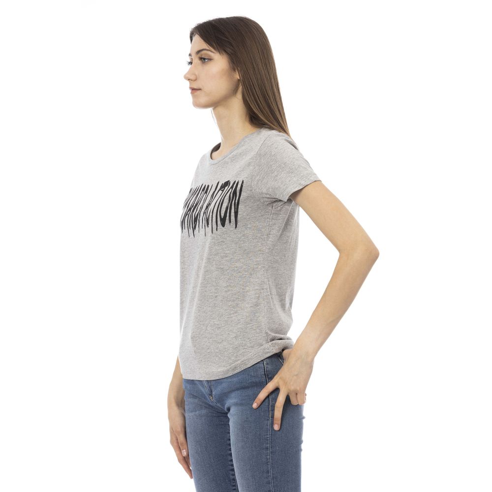 Top Trussardi Action en coton gris pour femme