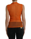 Dolce &amp; Gabbana Schickes Tanktop mit Rundhalsausschnitt in Orange