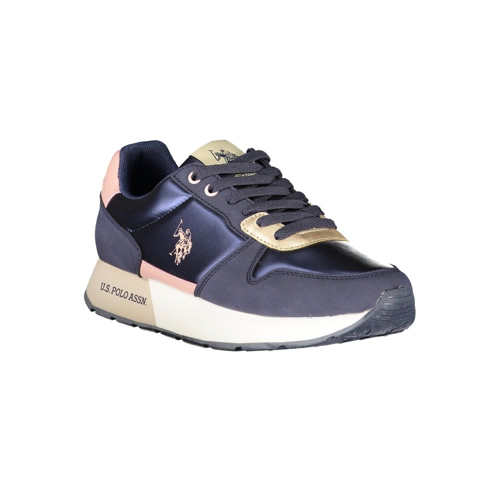 US POLO ASSN. Blauer Polyester-Sneaker für Damen