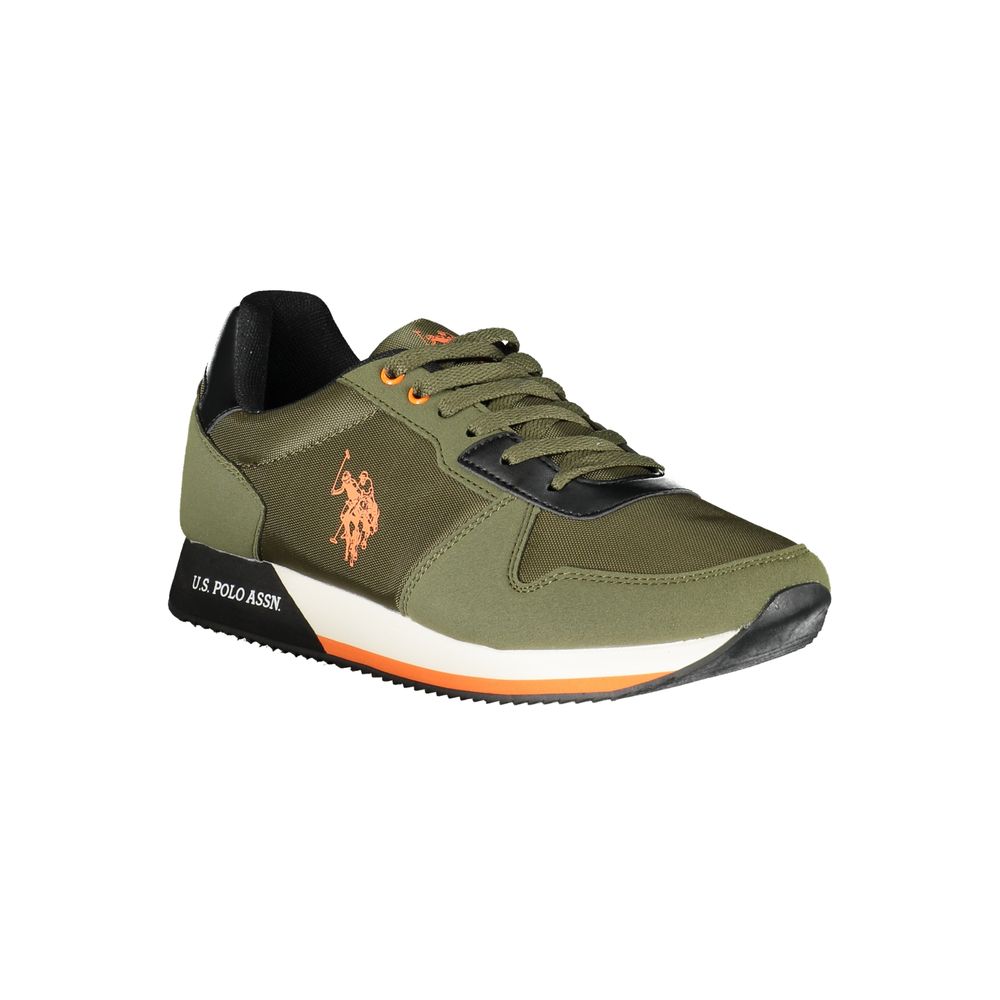 U.S. POLO ASSN. Green Polyester Men Sneaker