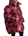 Dolce &amp; Gabbana Elegante Steppjacke mit Rosenprint