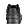 Baskets en cuir noir Tommy Hilfiger pour hommes