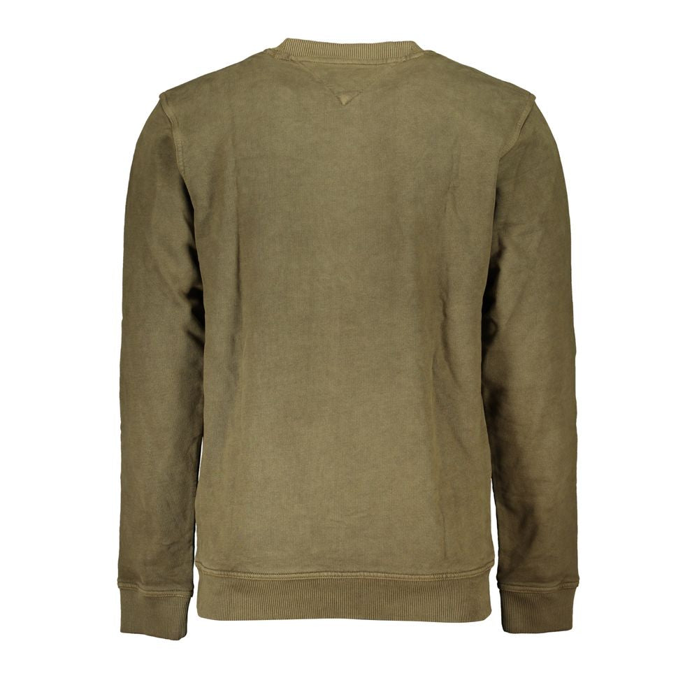 Tommy Hilfiger Green Cotton Men Sweater