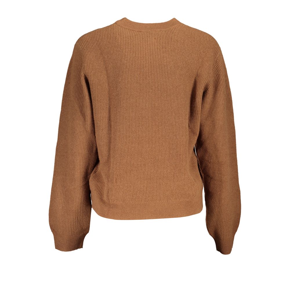 Tommy Hilfiger Brown Fabric Women Sweater