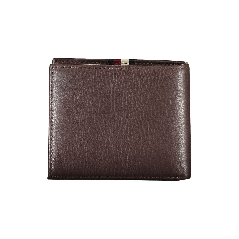 Portefeuille homme en cuir marron Tommy Hilfiger