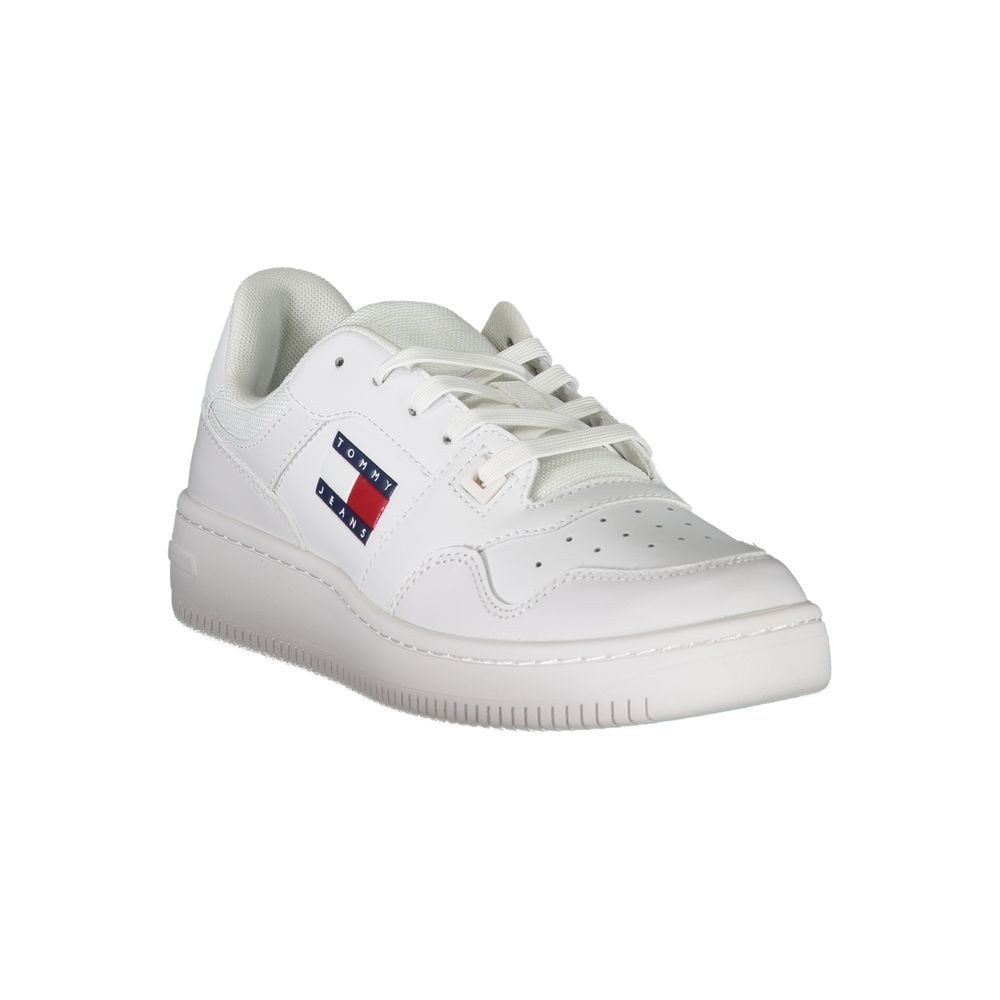 Baskets en cuir blanc Tommy Hilfiger pour femme