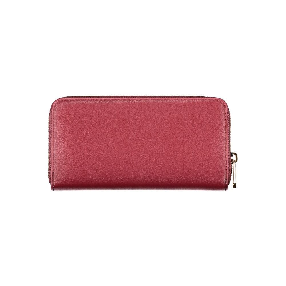 Portefeuille femme en polyester rose Tommy Hilfiger