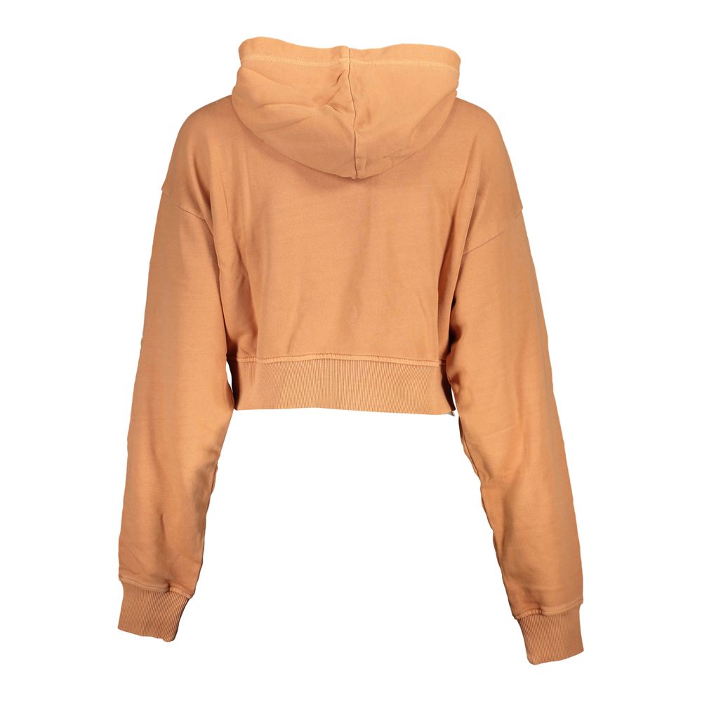 Sweat à capuche orange chic avec broderie Calvin Klein