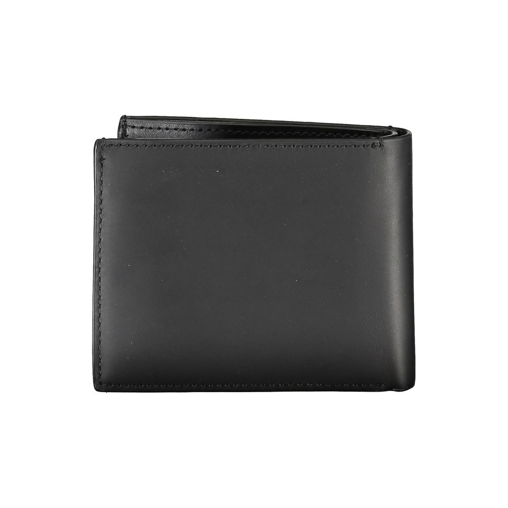 Portefeuille RFID en cuir noir avec porte-monnaie Calvin Klein