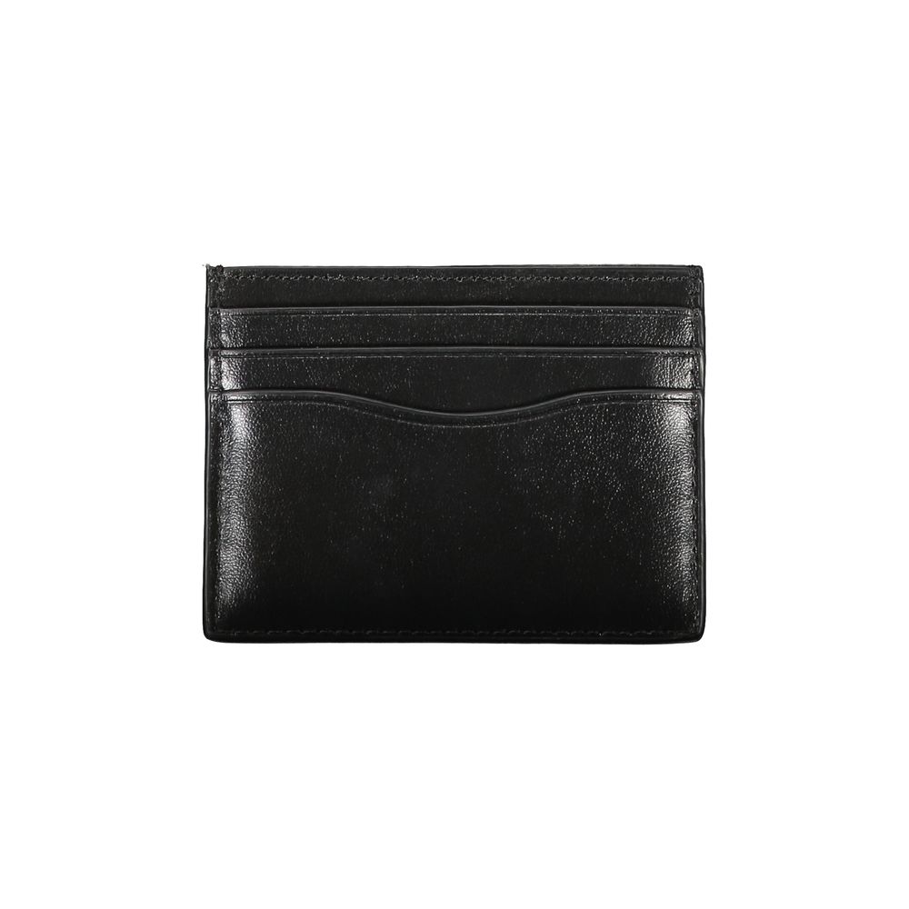 Porte-cartes élégant en cuir noir Calvin Klein