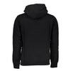 Calvin Klein Sleek Long Sleeve Hooded Sweatshirt in Black