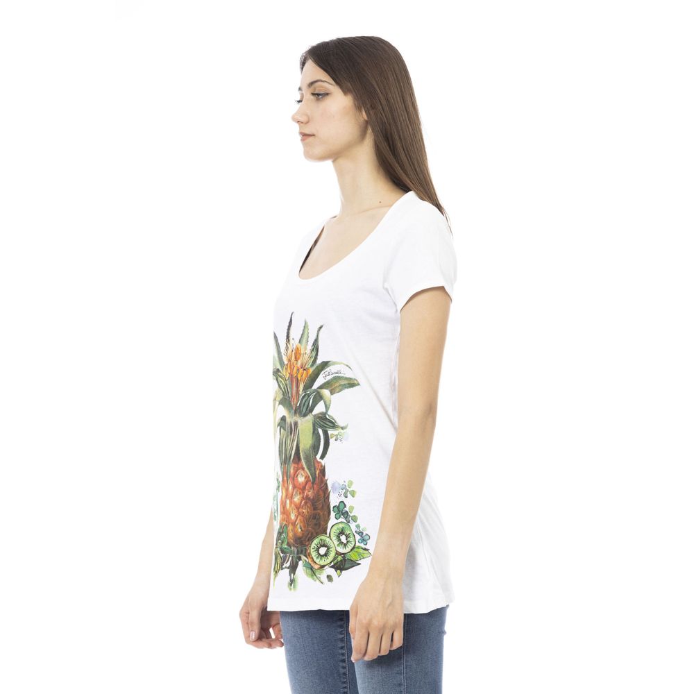 Just Cavalli – Weißes T-Shirt aus Baumwolle für Damen