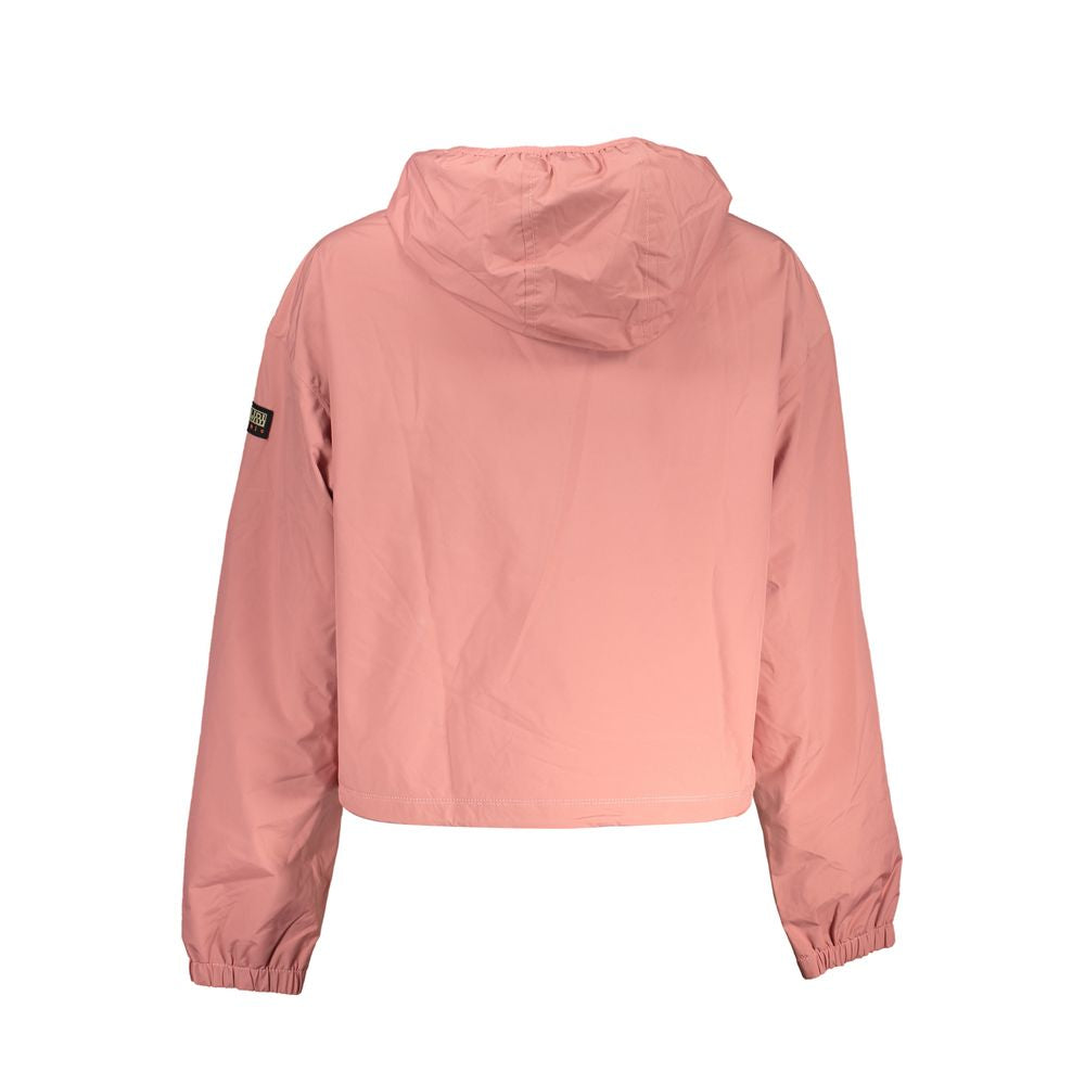 Napapijri – Elegante, rosa, wasserdichte Sportjacke mit Kapuze