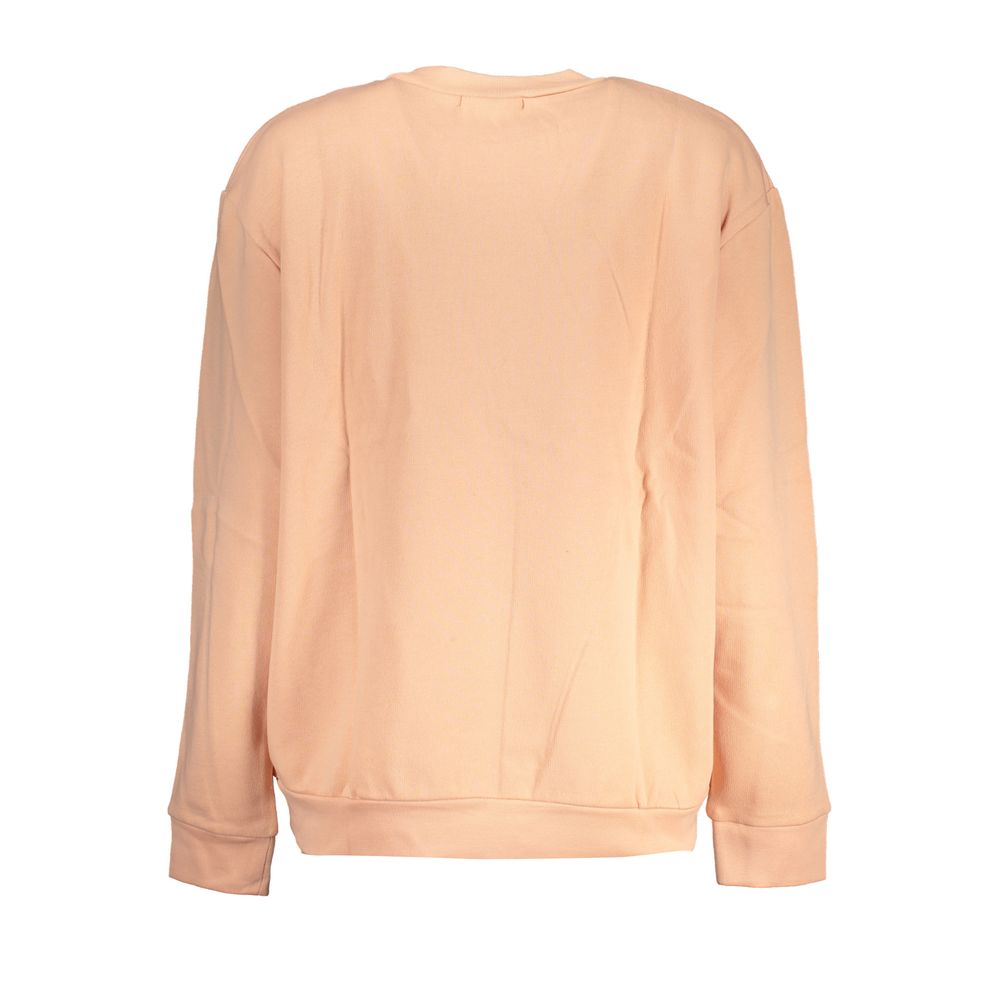 Sweat-shirt ras du cou en polaire rose Cavalli Class Chic