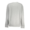 Cavalli Class Chic, graues Fleece-Sweatshirt mit Rundhalsausschnitt