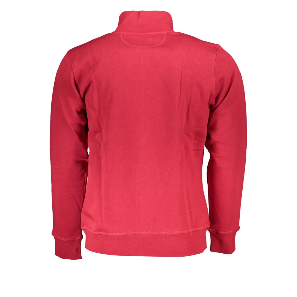 La Martina – Schickes, rosa Fleece-Sweatshirt mit Kontrastdetails