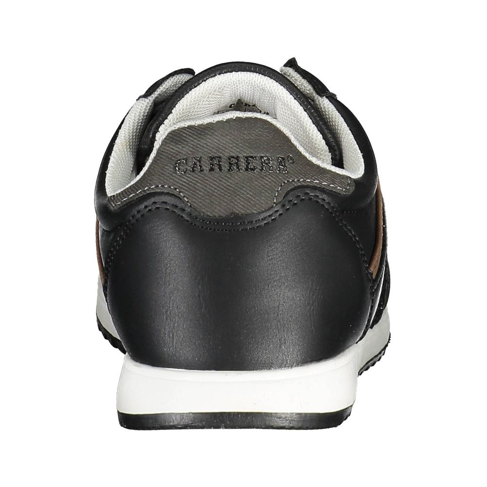 Carrera Sleek – Schwarze Sneakers aus Ökoleder