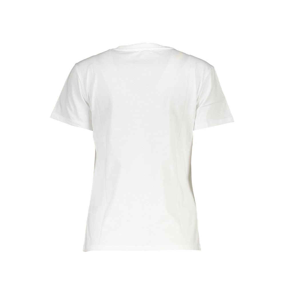 Patrizia Pepe Elegantes kurzärmliges Rundhals-T-Shirt mit Logo