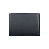 Aeronautica Militare Sleek Blue Leather Wallet with Ample Space