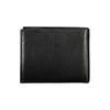 Aeronautica Militare Elegant Black Leather Two-Compartment Wallet